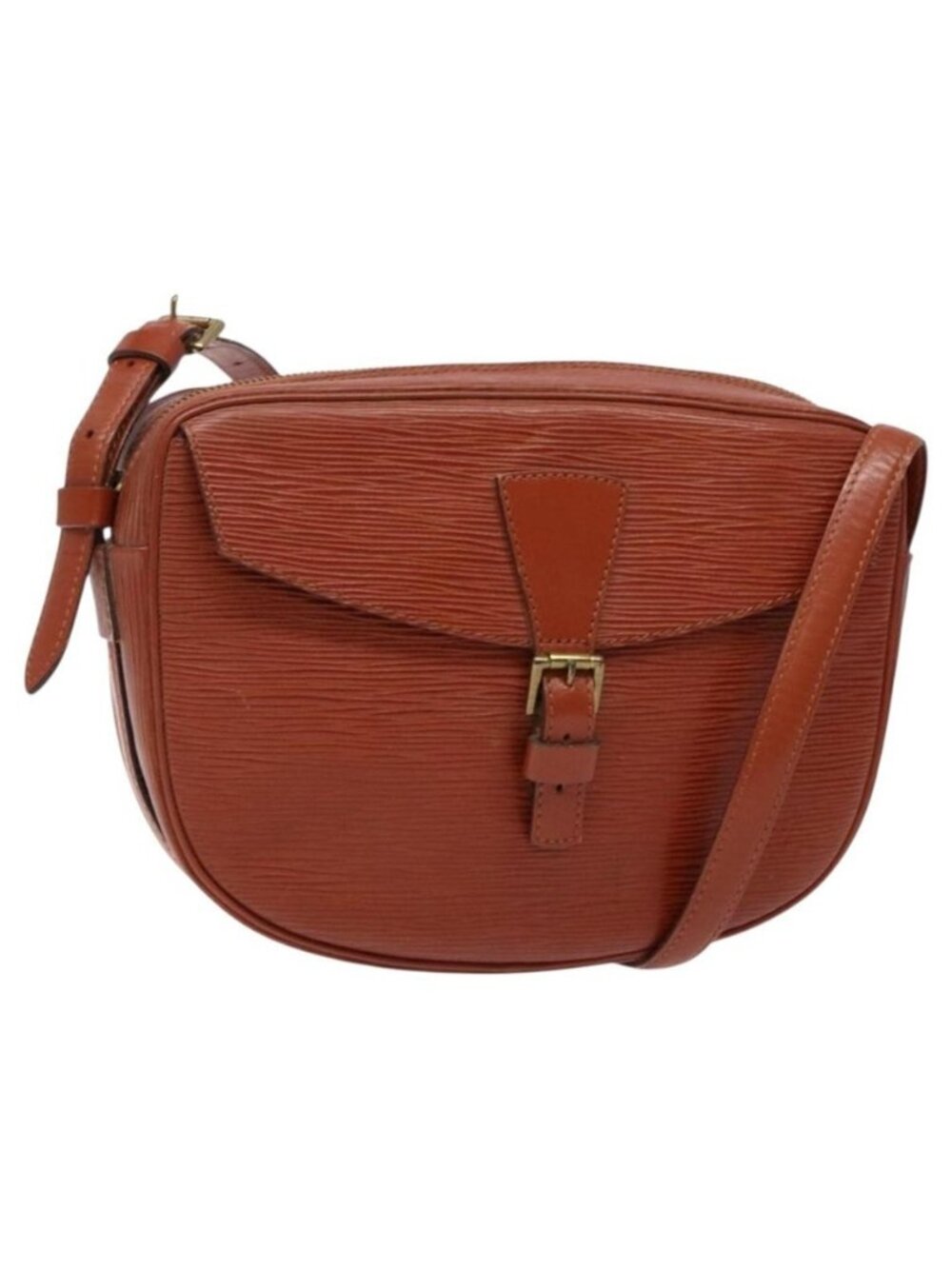Authentic LOUIS VUITTON Epi Jeune FilleMM Shoulder Bag Brown M52153 LV